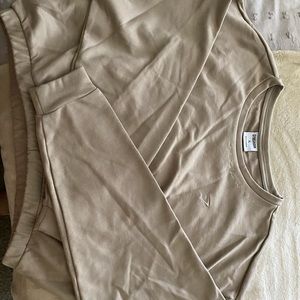 Whitney Simmons V3 cropped pullover mink